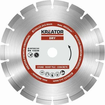 Kreator KRT082104 - Diamantový kotúč segmentový 230mm PREMIUM