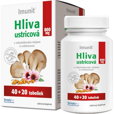 Imunit Hliva ustricová 800 mg s rakytníkom a echinaceou 40+20 toboliek