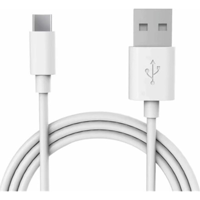 Nabíjací a synchronizačný kábel USB - USB C, 2m, biely