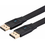 Roline Кабел Roline 11.99. 5863, от DisplayPort(м) към DisplayPort(м), плосък, 8K@60Hz, 3m, черен (11.99.5863)