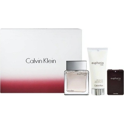 Calvin Klein Euphoria EDT 100 ml + 100 ml balzám po holení + 20 ml EDT pre mužov darčeková sada