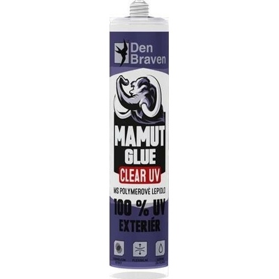 Den Braven 51933BD Mamut Glue Clear UV lepidlo 290ml bílý transparentní