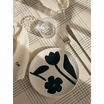 Dezertní talíř Broste FLORA P.20 cm bílý