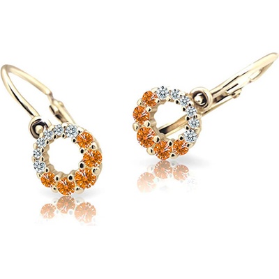 Cutie Jewellery zlaté detské náušnice C2154-10-X-1 oranžová