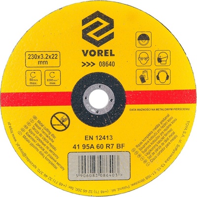 Vorel Rezný kotúč 230 x 22 x 3.2 mm 08640