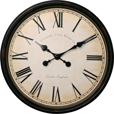 Splendid Стенен часовник Vintage, диаметър 50 cm, кафяв (6120280019)