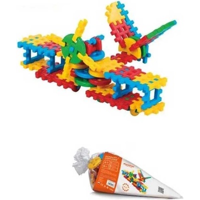 Marioinex Детски вафлен конструктор Самолет - 70 части (901 588)