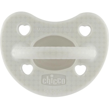Chicco Силиконова залъгалка Chicco - Soft Lux, 2-6 м, сива, асортимент (N0379)