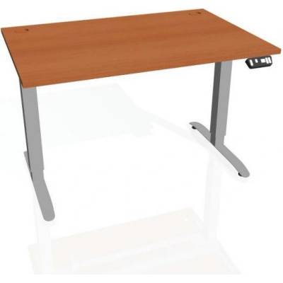 Hobis Pracovný stôl Motion, PO, 2S, 180x70,5-120,5x80 cm, čerešňa/sivá