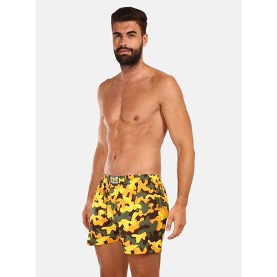 Styx Комплект от три мъжки шарени шорти за сън в синьо, жълто и черно Styx Styx | Sin | МЪЖЕ | M