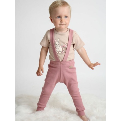 Tepláky na traky NATURAL Pudrová