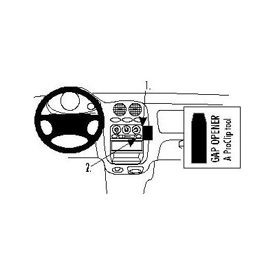 Brodit ProClip montážní konzole pro Daewoo Matiz 98-04, Chevrolet Matiz 05-05, na střed 852637
