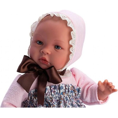 Asi dolls Asi - Кукла Лея, с рокличка на сини цветя и голяма кафява панделка 0186380