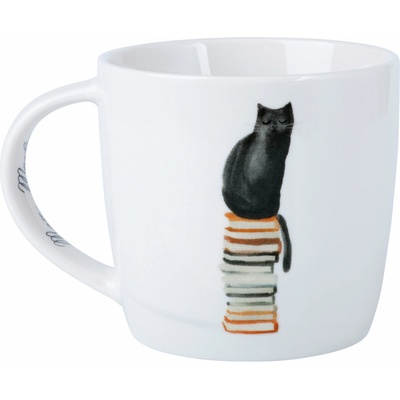 Maxwell & Williams Hrnček Marc Martin Feline Friends Mačka a knihy 400 ml