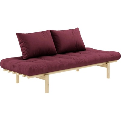 Karup Design PACE SOFA natural pine z borovice 75*200 cm bordeaux