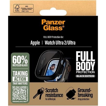 PanzerGlass Apple Watch Ultra 2/Ultra čierny s ochranným sklom 3724
