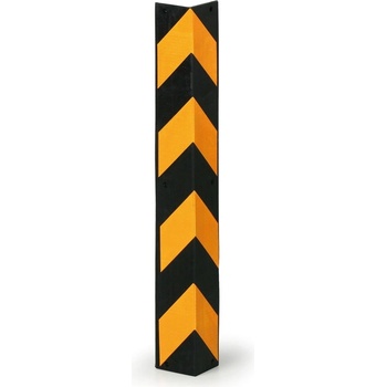 Ochrana rohů na zeď, výška 800 mm, oranžová/černá