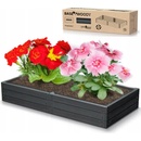 Prosperplast Vyvýšený záhon BASE WOODY antracit 149,2 cm