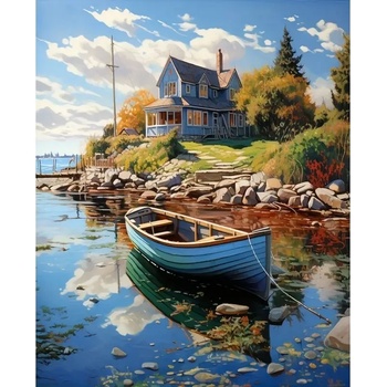 Картина за рисуване по номера 40 х 50 см. 56878 / ХХ451 / r1443
