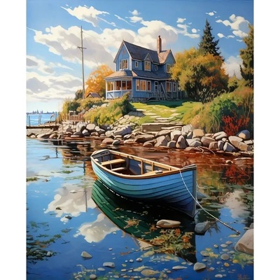 Картина за рисуване по номера 40 х 50 см. 56878 / ХХ451 / r1443
