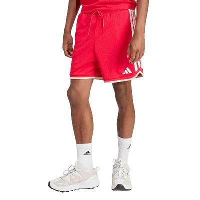 Къси панталони Adidas Stadium Mesh shorts - Red (Pure Ruby / Crystal Linen / Off White)