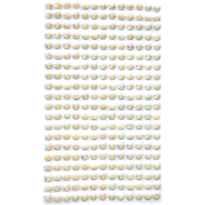 dpCraft Nalepovací kamínky 6 mm 260 ks pastelové s duhovými odlesky