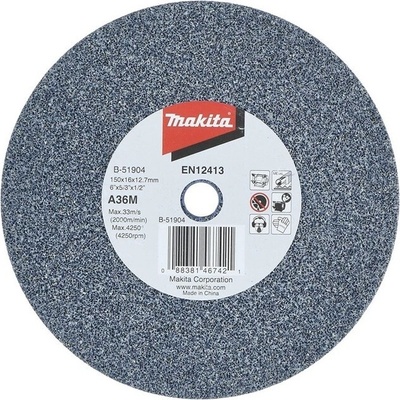 MAKITA A36M B-51904 Brúsny kotúč 150x16x12.7 mm (stredná väzba, hrubšia zrnitosť) pre GB602, GB602W