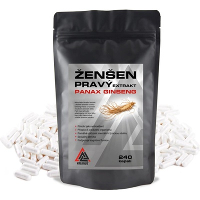 Valknut Ženšen Pravý Extrakt 240 kapslí