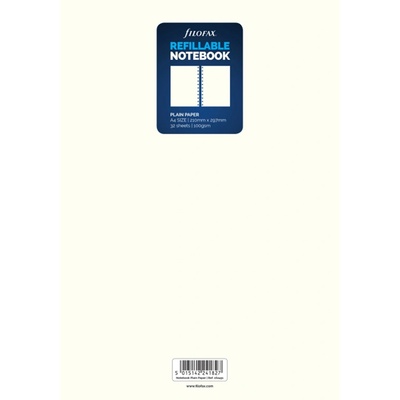 Filofax Papíry pro notebook, čisté, A4, bílá
