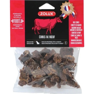 Zolux Hovězí kostky 10/20mm 150 g