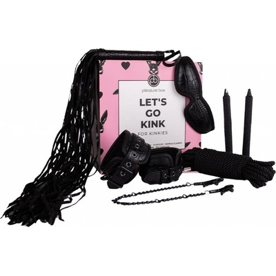 BDSM Dream Toys Pleasure Darčeková sada Box LET'S GO KINK čierna