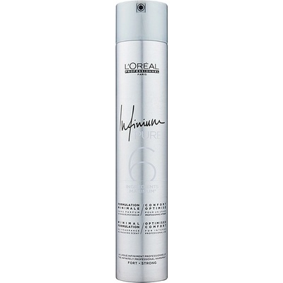 L'Oréal Infinium Pure hypoalergénny lak na vlasy s extra silnou fixáciou bez parfumácie 500 ml
