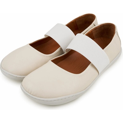 Vlnka kožené barefoot baleríny s gumou Dara krémová
