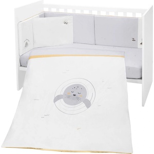 KikkaBoo Бебешки спален комплект от 6 части KikkaBoo Seally Me - 70 х 140 cm (41101060139)