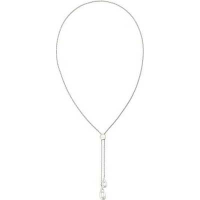 Calvin Klein Moderný oceľový náhrdelník s posuvným zapínaním sculptured drops 35000086