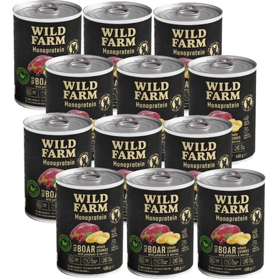 Wild Farm Monoprotein Wild Boar 12 x 400 g