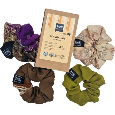 FAIR SQUARED Scrunchies Set - 4 ks