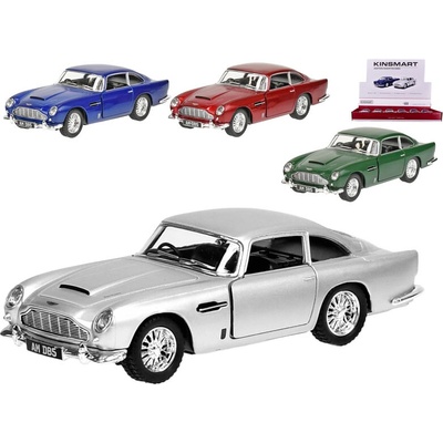 Mikro trading Auto Aston Martin DB5 kov na zpětný chod 4barvy 12ks v DBX 1:38