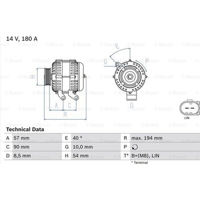 Alternátor BOSCH 0 986 048 400