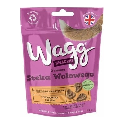 BUTCHER'S WAGG Psie maškrty s príchuťou hovädzieho steaku 6 x 125 g