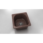 FAT Кръгла мивка Classic 217, Granicite, 560 Merlot, с включен сифон Мивка за вграждане