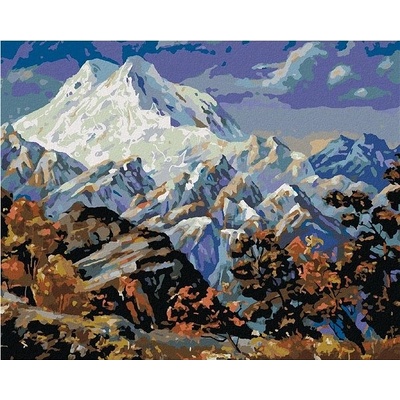 zuty Malování Podle Čísel Pohled Na Horu Elbrus 80 x 100 Cm Plátno Rám