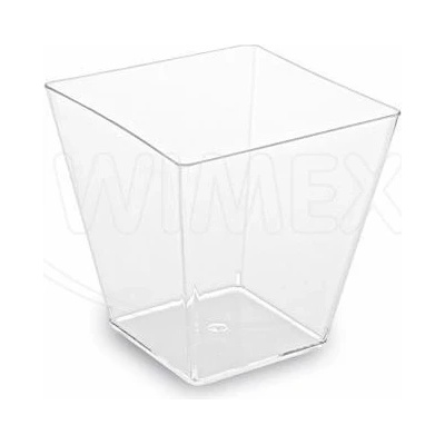 WIMEX s.r.o. Fingerfood pohárik PS hranatý číry 50 x 50 x 45 mm 60ml