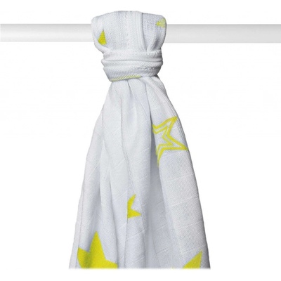 Kikko osuška Bambusová línia kolekce Stars 90x100 cm 1 ks Lemon Stars 2020