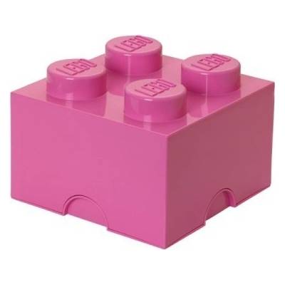 LEGO® úložný box 4 25 x 25 x18 cm ružová