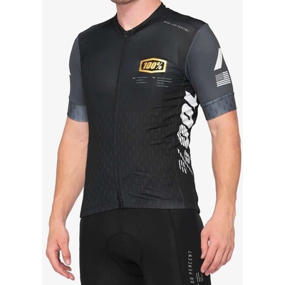 100% Exceeda krátký rukáv Black/Charcoal pánský