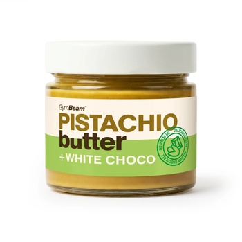 GymBeam Pistachio butter with white chocolate 220 g