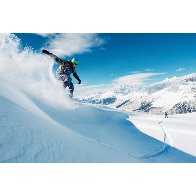 Dimex MS-5-1575 Vliesová fototapeta Jízda snowboardisty rozměry 375 x 250 cm
