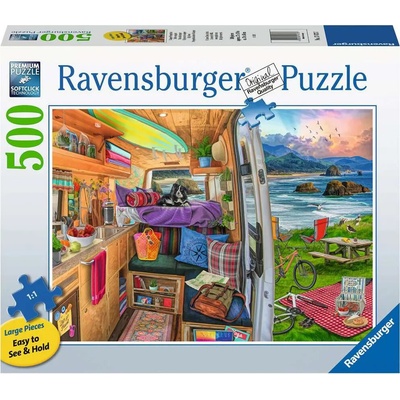 RAVENSBURGER Pohľad z karavanu XXL 500 dielov