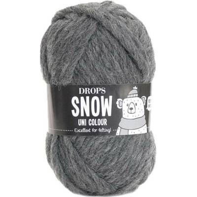 Příze DROPS Snow uni color 14 - tmavě šedá